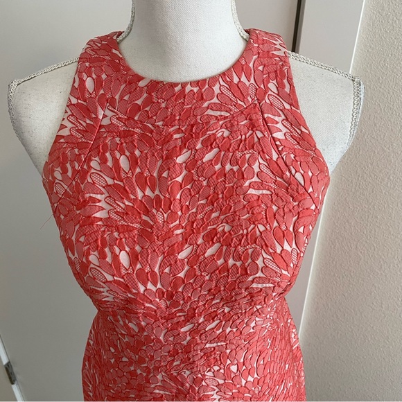 Banana Republic Red Lace Sheath Dress, 2P - Picture 4 of 10